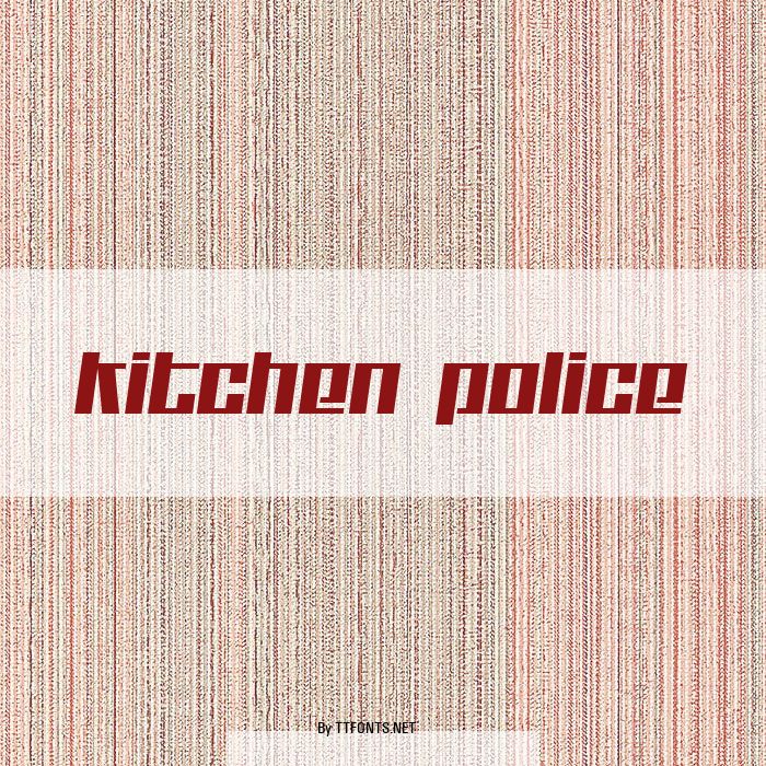 Kitchen police example